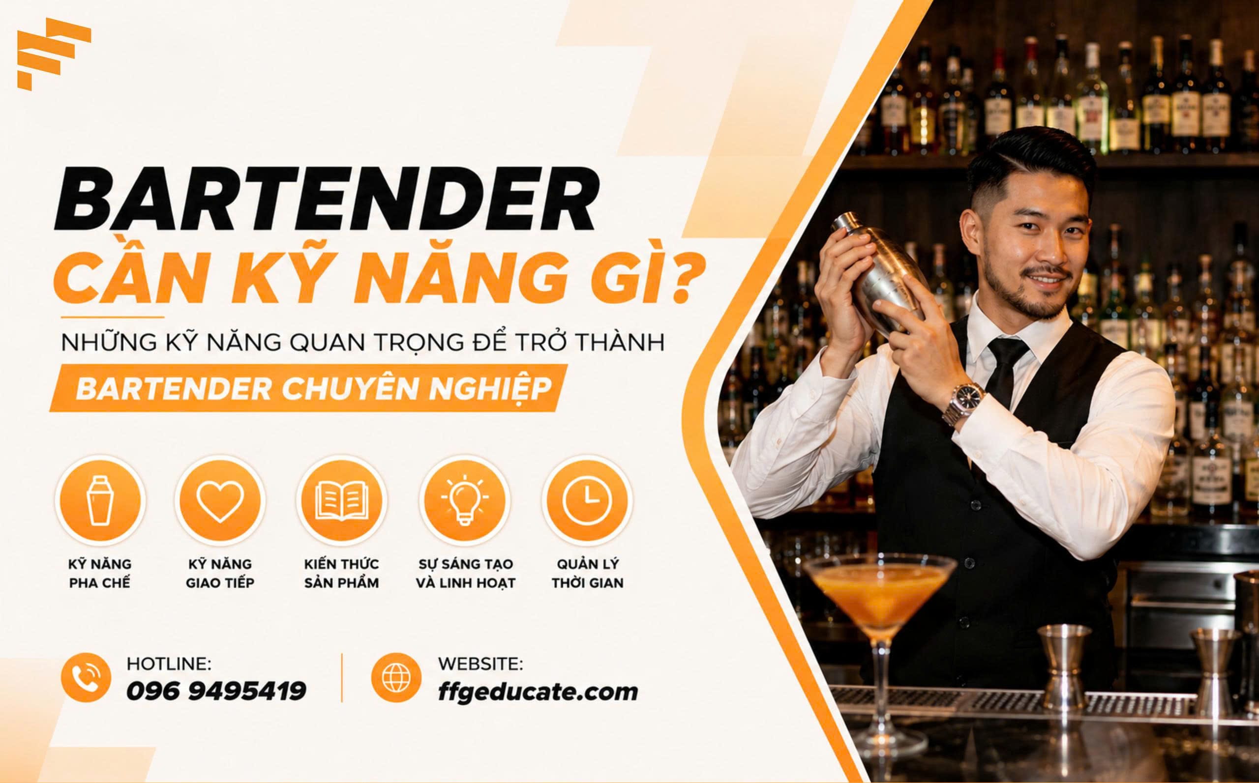 Bartender cần kỹ năng gì